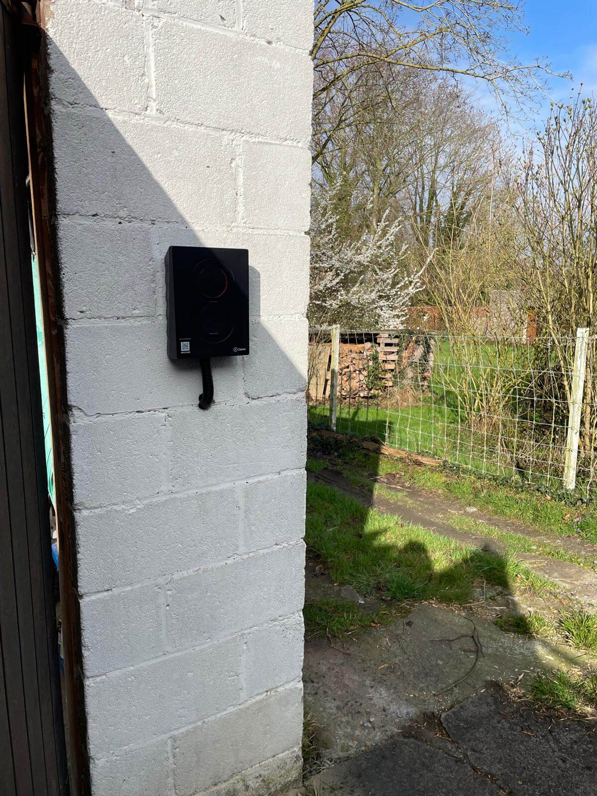 Installation borne de recharge Zaptec 22 kW